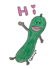 Vegetables and fruit,pleasant friend. sticker #5485906