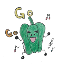 Vegetables and fruit,pleasant friend. sticker #5485911