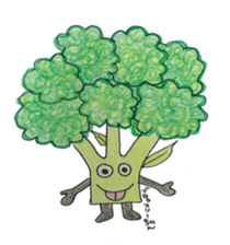 Vegetables and fruit,pleasant friend. sticker #5485912