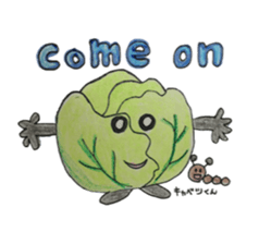 Vegetables and fruit,pleasant friend. sticker #5485919