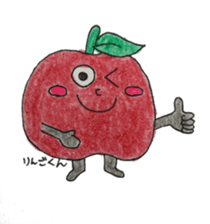 Vegetables and fruit,pleasant friend. sticker #5485924