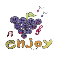 Vegetables and fruit,pleasant friend. sticker #5485926