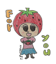 Vegetables and fruit,pleasant friend. sticker #5485933