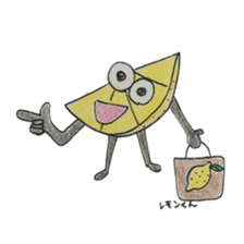 Vegetables and fruit,pleasant friend. sticker #5485936