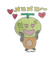 Vegetables and fruit,pleasant friend. sticker #5485937