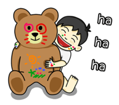 Khaopoon & teddy Bear sticker #5486221