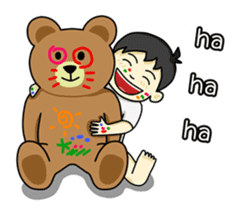Khaopoon & teddy Bear sticker #5486221