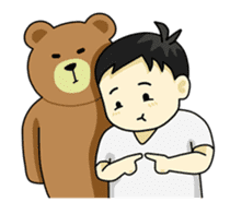 Khaopoon & teddy Bear sticker #5486225