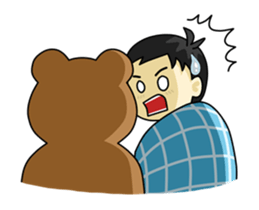Khaopoon & teddy Bear sticker #5486229