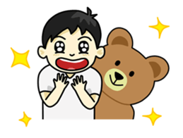 Khaopoon & teddy Bear sticker #5486236