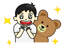 Khaopoon & teddy Bear sticker #5486236