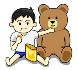 Khaopoon & teddy Bear sticker #5486238