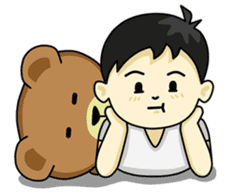 Khaopoon & teddy Bear sticker #5486239