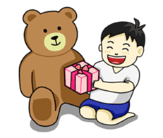 Khaopoon & teddy Bear sticker #5486240