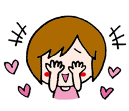 The girl who fawns sticker #5486622