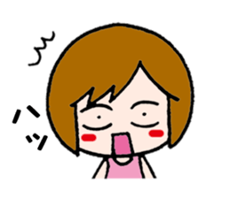 The girl who fawns sticker #5486634