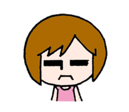 The girl who fawns sticker #5486648