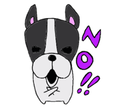 Only a French bull. sticker #5486836