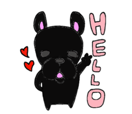 Only a French bull. sticker #5486850