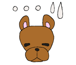 Only a French bull. sticker #5486855