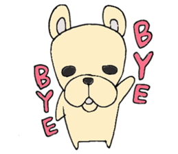 Only a French bull. sticker #5486858