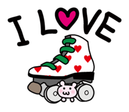 I love skates! sticker #5486897
