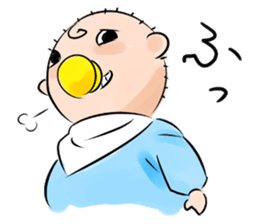 Daabou is a baby. sticker #5487187