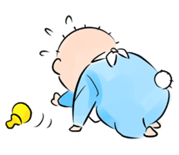 Daabou is a baby. sticker #5487195