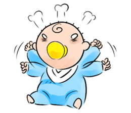 Daabou is a baby. sticker #5487214