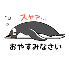 Calm penguin sticker #5488102