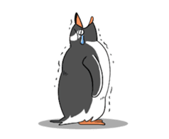 Calm penguin sticker #5488122