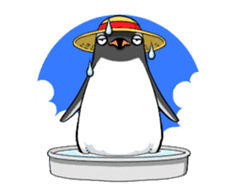 Calm penguin sticker #5488124