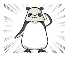 Calm penguin sticker #5488129