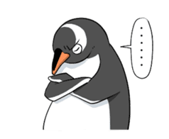 Calm penguin sticker #5488135