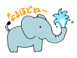 Stupid face of cute animals sticker #5488982