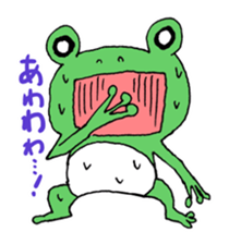 Stupid face of cute animals sticker #5489004