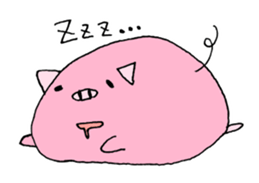 Stupid face of cute animals sticker #5489010