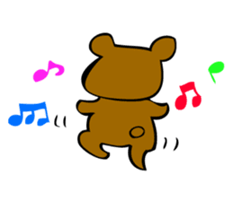 bear and moai sticker #5490907