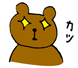 bear and moai sticker #5490913