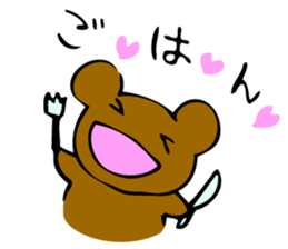 bear and moai sticker #5490916