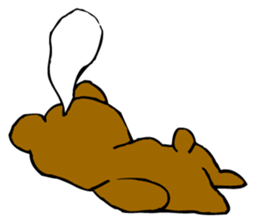 bear and moai sticker #5490922