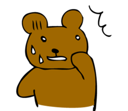 bear and moai sticker #5490929