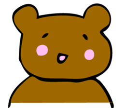 bear and moai sticker #5490932