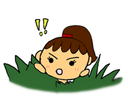 Primitive man girl Uhoko chan sticker #5491248