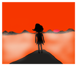 Primitive man girl Uhoko chan sticker #5491250