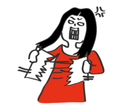 Yoko is Selfish sticker #5491900