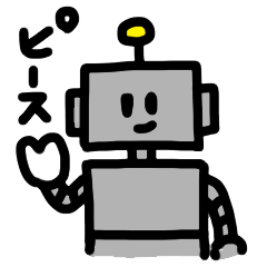 Simple Robot Sticker By Robert