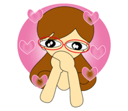 Kashiko is working lady sticker #5493282