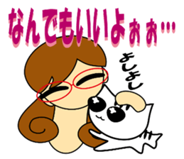 Kashiko is  working lady sticker #5493285