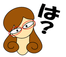 Kashiko is  working lady sticker #5493286